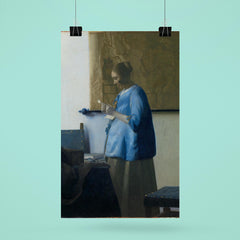 Woman Reading a Letter by Johannes Vermeer poster 6