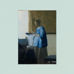 Woman Reading a Letter by Johannes Vermeer poster 8