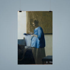 Woman Reading a Letter by Johannes Vermeer poster 9