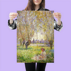 Woman Sitting Under the Willows by Claude Monet, 1880 poster 3