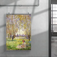 Woman Sitting Under the Willows by Claude Monet, 1880 poster 4