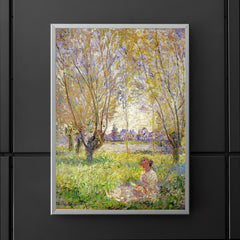 Woman Sitting Under the Willows by Claude Monet, 1880 poster 5