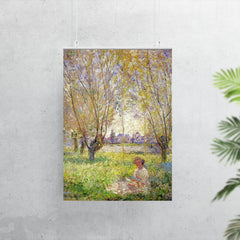 Woman Sitting Under the Willows by Claude Monet, 1880 poster 7