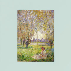 Woman Sitting Under the Willows by Claude Monet, 1880 poster 8