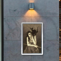 Woman With a Cat on Her Shoulder by Auguste Danse, 1875 poster 2