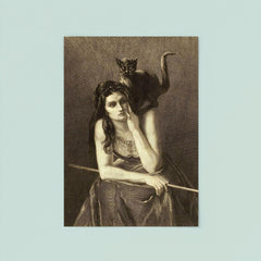 Woman With a Cat on Her Shoulder by Auguste Danse, 1875 poster 8