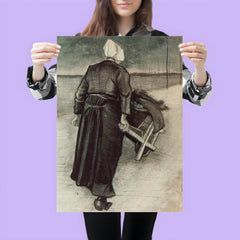 Woman with a Wheelbarrow by Vincent van Gogh, 1883 poster 3