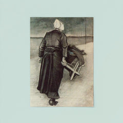 Woman with a Wheelbarrow by Vincent van Gogh, 1883 poster 8