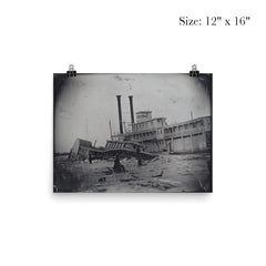 Wreck of the Steamer Calypso with Empire City on Ice, Missouri, 1865, Photo by Thomas Easterly poster 3