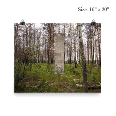 WW2 Memorial in Chernobyl Exclusion Zone, 1943 poster 2