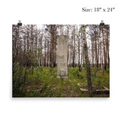 WW2 Memorial in Chernobyl Exclusion Zone, 1943 poster 5