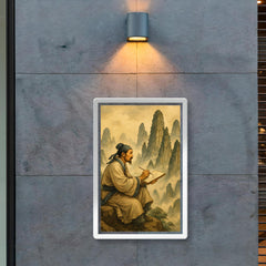 Xu Xiake sketching impossible limestone peaks poster 2