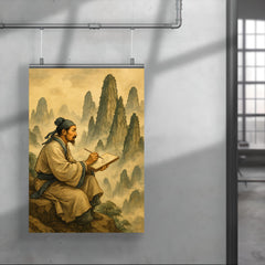 Xu Xiake sketching impossible limestone peaks poster 4