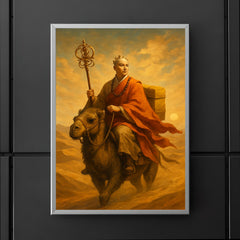 Xuanzang crossing desert with scriptures poster 5