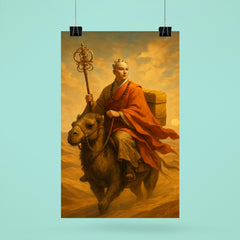 Xuanzang crossing desert with scriptures poster 6
