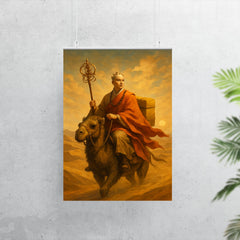 Xuanzang crossing desert with scriptures poster 7