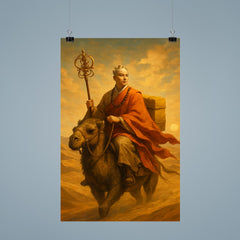 Xuanzang crossing desert with scriptures poster 9