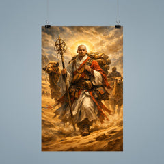 Xuanzang crossing the Taklamakan with scriptures poster 9