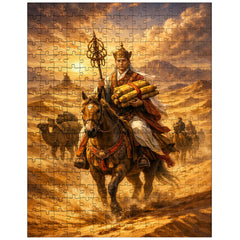 Xuanzang returning with sutras through desert jigsaw puzzle