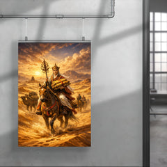 Xuanzang returning with sutras through desert poster 4