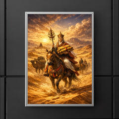 Xuanzang returning with sutras through desert poster 5