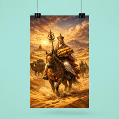Xuanzang returning with sutras through desert poster 6