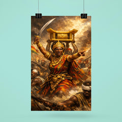 Yaa Asantewaa leading the Golden Stool war poster 6