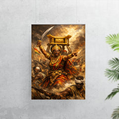 Yaa Asantewaa leading the Golden Stool war poster 7