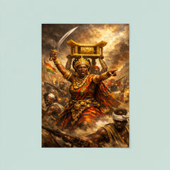 Yaa Asantewaa leading the Golden Stool war poster 8