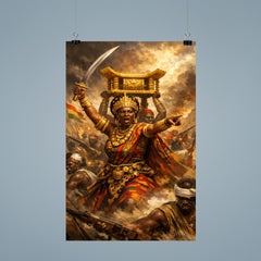 Yaa Asantewaa leading the Golden Stool war poster 9