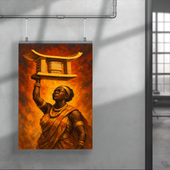 Yaa Asantewaa raising the Golden Stool poster 4