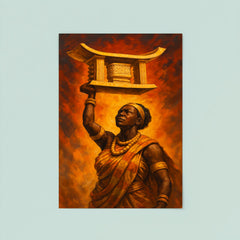 Yaa Asantewaa raising the Golden Stool poster 8