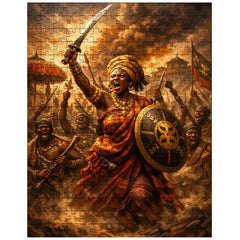 Yaa Asantewaa rallying Ashanti warriors jigsaw puzzle