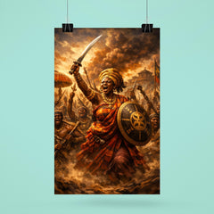 Yaa Asantewaa rallying Ashanti warriors poster 6