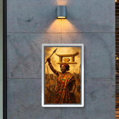 Yaa Asantewaa rallying the Ashanti Golden Stool poster 2