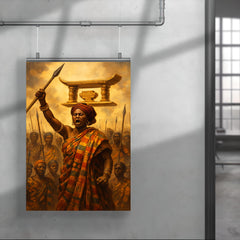 Yaa Asantewaa rallying the Ashanti Golden Stool poster 4