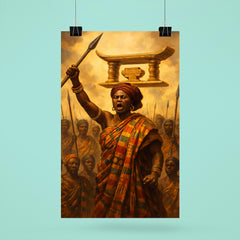 Yaa Asantewaa rallying the Ashanti Golden Stool poster 6