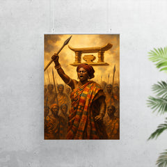 Yaa Asantewaa rallying the Ashanti Golden Stool poster 7