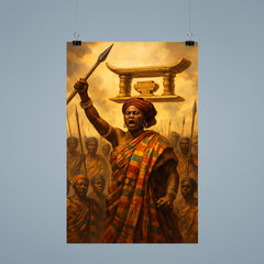 Yaa Asantewaa rallying the Ashanti Golden Stool poster 9