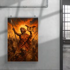 Yaa Asantewaa rallying the Golden Stool war poster 4