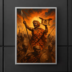Yaa Asantewaa rallying the Golden Stool war poster 5