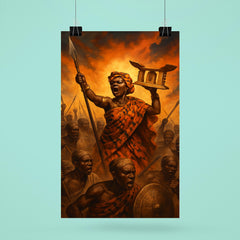 Yaa Asantewaa rallying the Golden Stool war poster 6