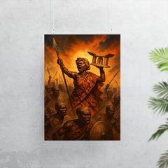 Yaa Asantewaa rallying the Golden Stool war poster 7