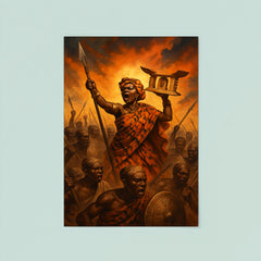 Yaa Asantewaa rallying the Golden Stool war poster 8