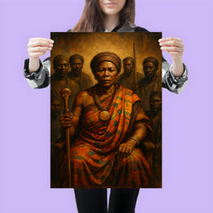 Yaa Asantewaa war council portrait poster 3