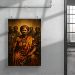 Yaa Asantewaa war council portrait poster 4