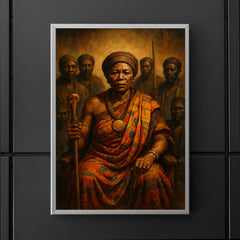 Yaa Asantewaa war council portrait poster 5