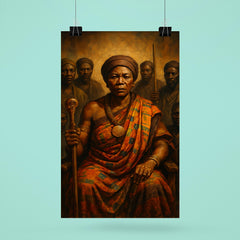 Yaa Asantewaa war council portrait poster 6