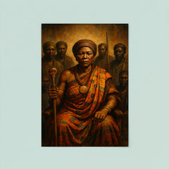 Yaa Asantewaa war council portrait poster 8