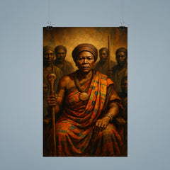 Yaa Asantewaa war council portrait poster 9